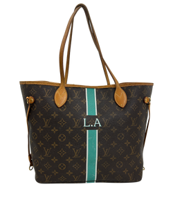 Neverfull, Canvas, Mono, Marron, Iniciales,SP1111